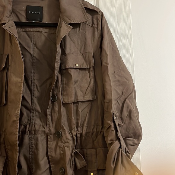 Women’s small brown dynamite jacket that is adjustable - Picture 3 of 4